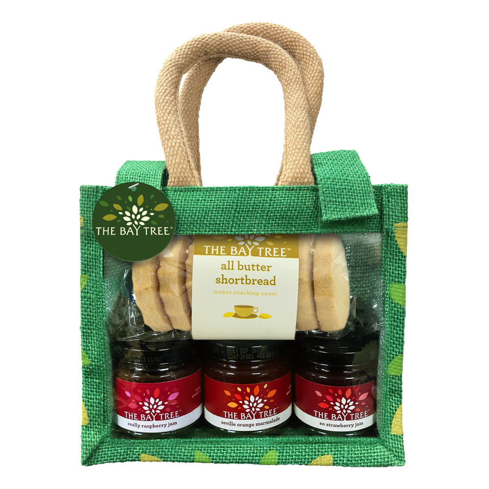 The Bay Tree Green Sweet Jute Bag Gift Selection